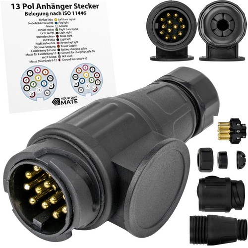 Poliger anhängerstecker - 13,